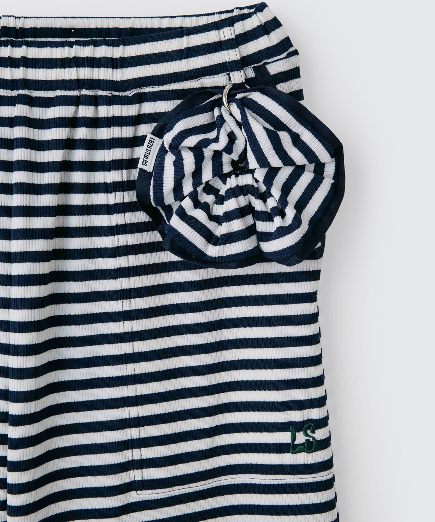 Striped Long Pants (+Scrunchie) | ボーダーロングパンツ (＋シュシュ)