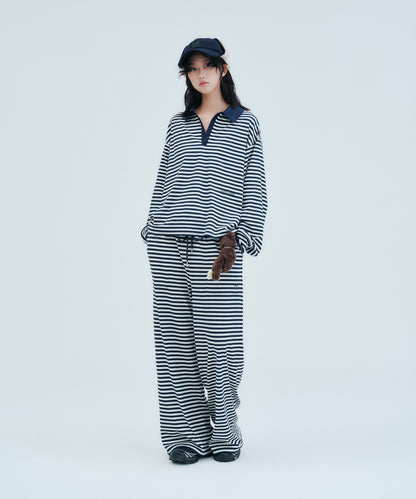Striped Long Pants (+Scrunchie) | ボーダーロングパンツ (＋シュシュ)