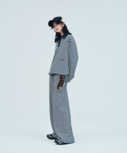 Striped Long Pants (+Scrunchie) | ボーダーロングパンツ (＋シュシュ)