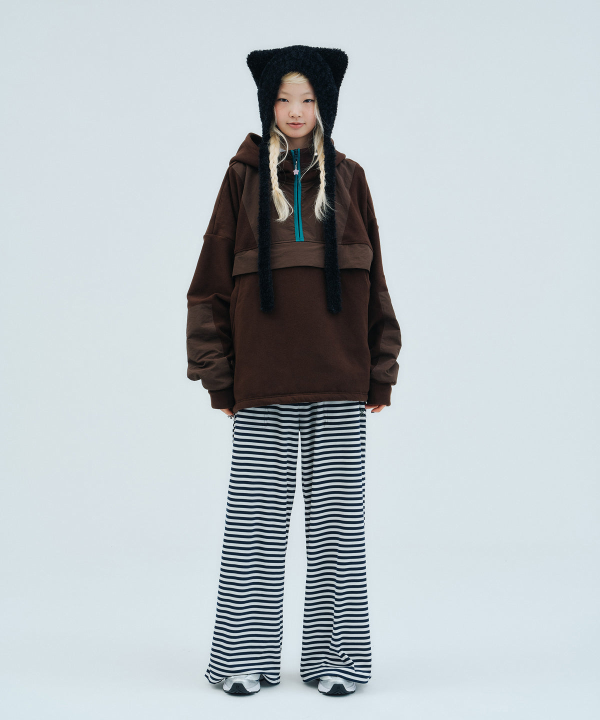 Striped Long Pants (+Scrunchie) | ボーダーロングパンツ (＋シュシュ)